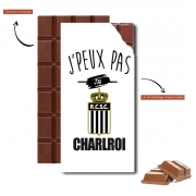 Tablette de chocolat personnalisé Je peux pas j'ai charleroi Belgique