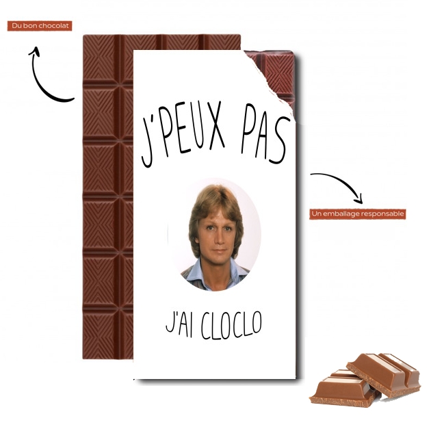 Tablette de chocolat personnalisé Je peux pas jai Cloclo Claude Francois