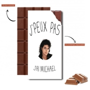 Tablette de chocolat personnalisé Je peux pas j'ai Michael Jackson