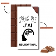 Tablette de chocolat personnalisé Je peux pas jai neuroptimal