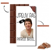 Tablette de chocolat personnalisé J'peux pas j'ai Patrick Bruel