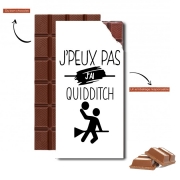 Tablette de chocolat personnalisé Je peux pas j'ai Quidditch