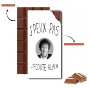 Tablette de chocolat personnalisé Je peux pas j’écoute Alain Souchon