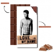 Tablette de chocolat personnalisé Jeremy Irvine Love is my name