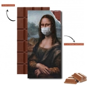 Tablette de chocolat personnalisé Joconde Mona Lisa Masque