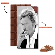 Tablette de chocolat personnalisé johnny hallyday Smoke Cigare Hommage