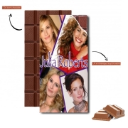 Tablette de chocolat personnalisé Julia roberts collage