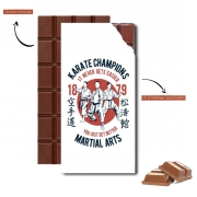 Tablette de chocolat personnalisé Karate Champions Martial Arts