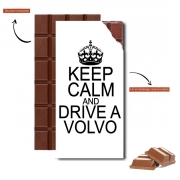 Tablette de chocolat personnalisé Keep Calm And Drive a Volvo
