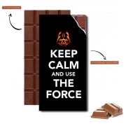 Tablette de chocolat personnalisé Keep Calm And Use the Force