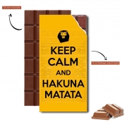 Tablette de chocolat personnalisé Keep Calm And Hakuna Matata
