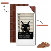 Tablette de chocolat personnalisé Kitty Mugshot