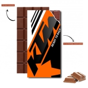 Tablette de chocolat personnalisé KTM Racing Orange And Black