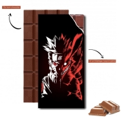 Tablette de chocolat personnalisé Kyubi x Naruto Angry