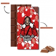 Tablette de chocolat personnalisé La casa de papel clipart