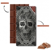 Tablette de chocolat personnalisé Lace Skull