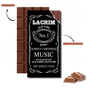 Tablette de chocolat personnalisé Lacrim Jack Daniels whisky