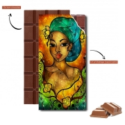 Tablette de chocolat personnalisé Lady Creole