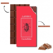 Tablette de chocolat personnalisé Ladybug Coccinellidae