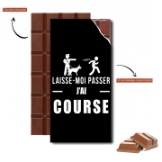 Tablette de chocolat personnalisé Laisse moi passer jai course Policier et Criminel
