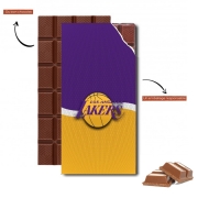 Tablette de chocolat personnalisé Lakers Los Angeles