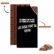Tablette de chocolat personnalisé Les dieux font du Kayak