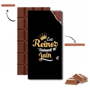 Tablette de chocolat personnalisé Les reines naissent en Juin Cadeau Anniversaire