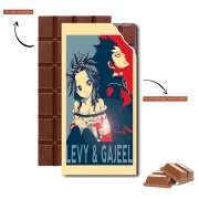 Tablette de chocolat personnalisé Levy et Gajeel Fairy Love