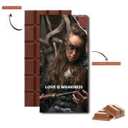 Tablette de chocolat personnalisé Lexa Love is weakness