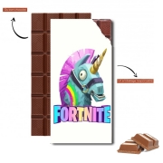 Tablette de chocolat personnalisé Licorne Fortnite