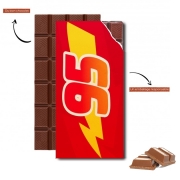 Tablette de chocolat personnalisé Lightning mcqueen