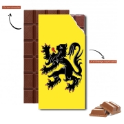 Tablette de chocolat personnalisé Lion des flandres
