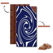 Tablette de chocolat personnalisé Liquid Lines (White)