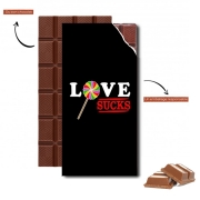 Tablette de chocolat personnalisé Love Sucks