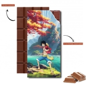 Tablette de chocolat personnalisé Luffy Powerful