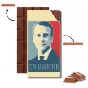 Tablette de chocolat personnalisé Macron Propaganda En marche la France
