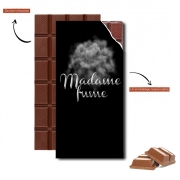 Tablette de chocolat personnalisé Madame Fume