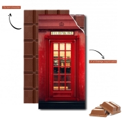 Tablette de chocolat personnalisé Magical Telephone Booth