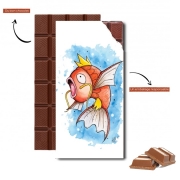 Tablette de chocolat personnalisé Magicarpe Pokemon Eau