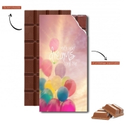 Tablette de chocolat personnalisé make your dreams come true