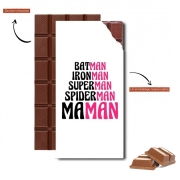Tablette de chocolat personnalisé Maman Super heros