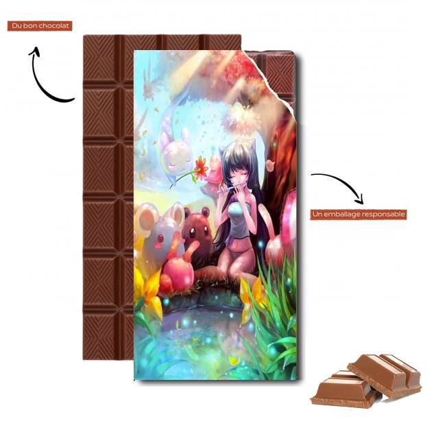 Tablette de chocolat personnalisé Charmeuse Manga