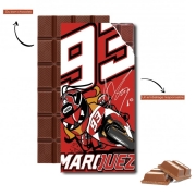 Tablette de chocolat personnalisé Marc marquez 93 Fan honda