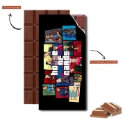 Tablette de chocolat personnalisé Mashup GTA and House of Cards