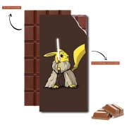 Tablette de chocolat personnalisé Master Pikachu Jedi