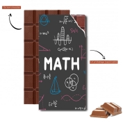 Tablette de chocolat personnalisé Mathematics background