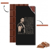 Tablette de chocolat personnalisé Maximus the Gladiator