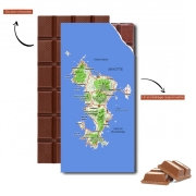 Tablette de chocolat personnalisé Mayotte Carte 976