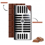 Tablette de chocolat personnalisé Microphone