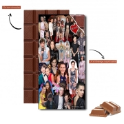 Tablette de chocolat personnalisé Millie Bobby Brown collage